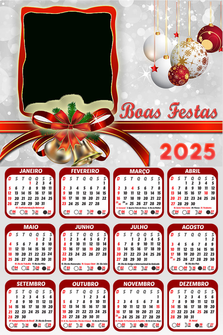 Calendário 2025 para Personalizar