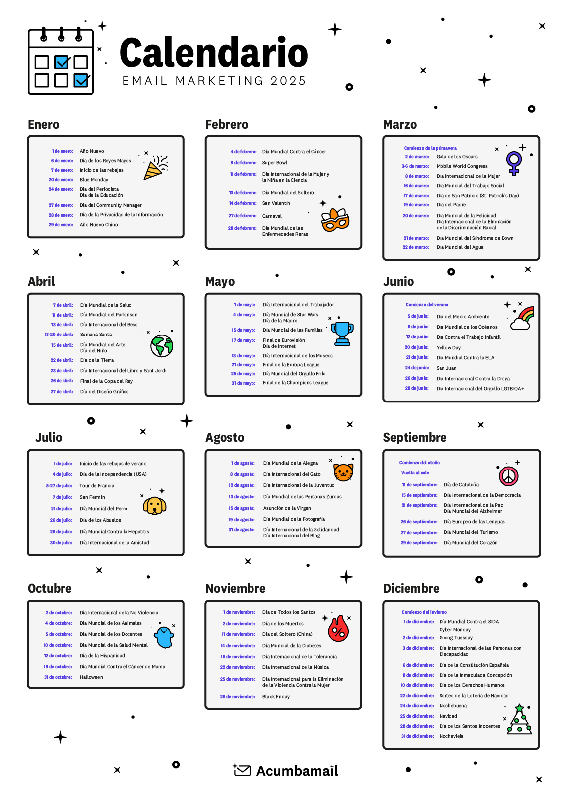 Calendario De Marketing 2025: Todas Las Fechas Clave | Calendário De Marketing 2025