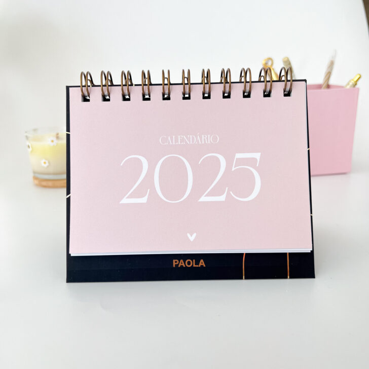 Calendário de Mesa 2025 Personalizado