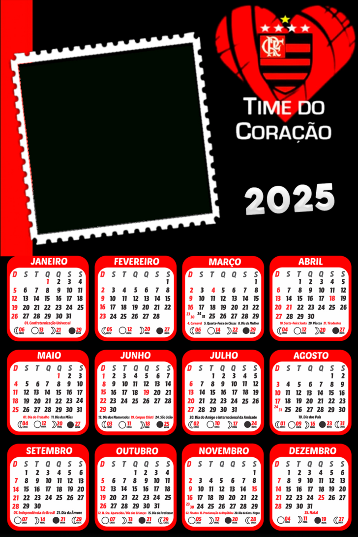 Calendário do Flamengo 2025