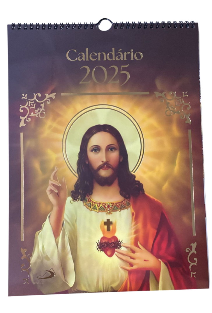 Calendário Sagrado Coração de Jesus 2025