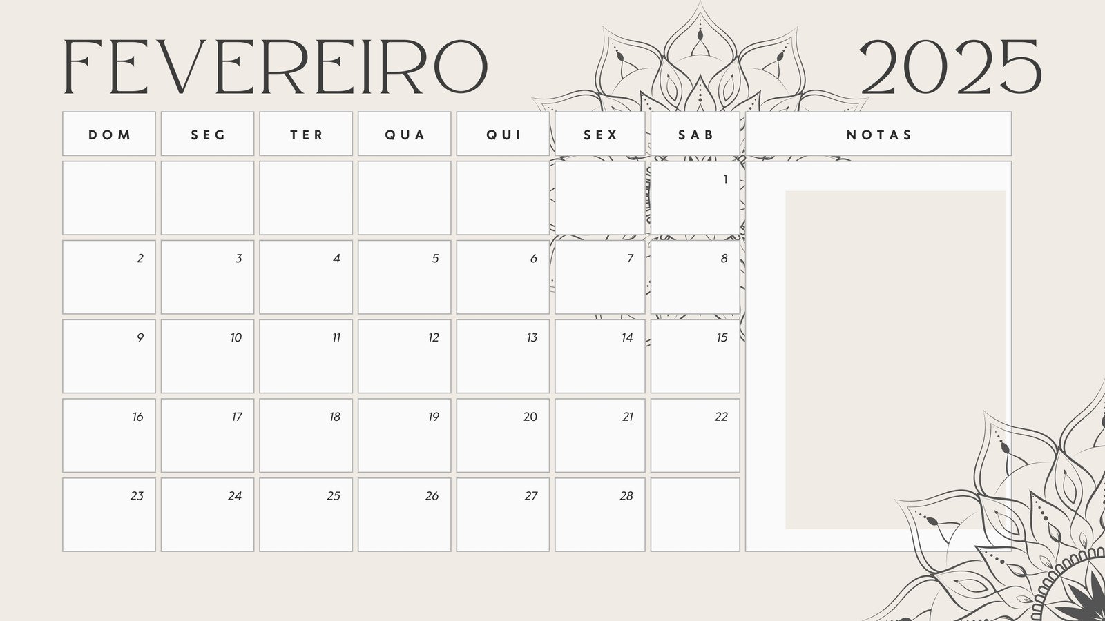 Calendários - Diversos Modelos Para Editar E Personalizar | Canva | Calendário 2025 Mensal