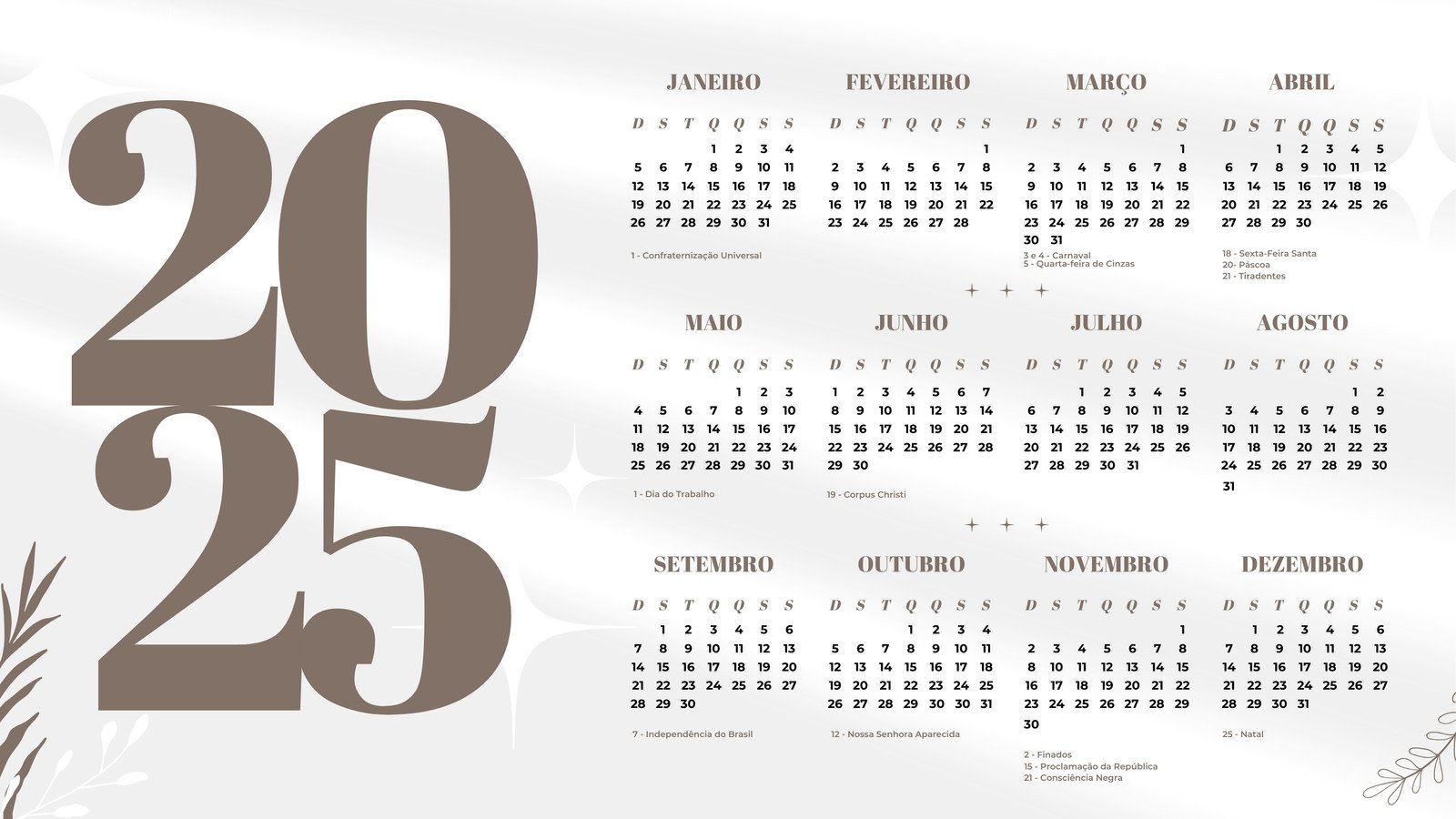 Calendários - Diversos Modelos Para Editar E Personalizar | Canva | Calendário 2025 Para Editar