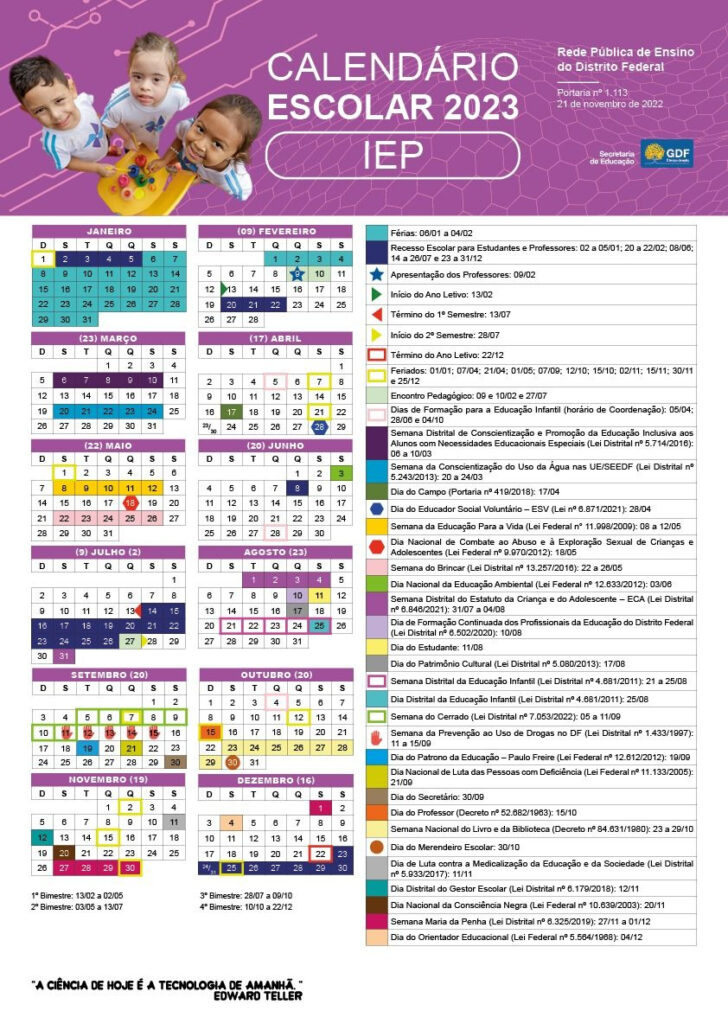 Calendário Escolar 2025 Df