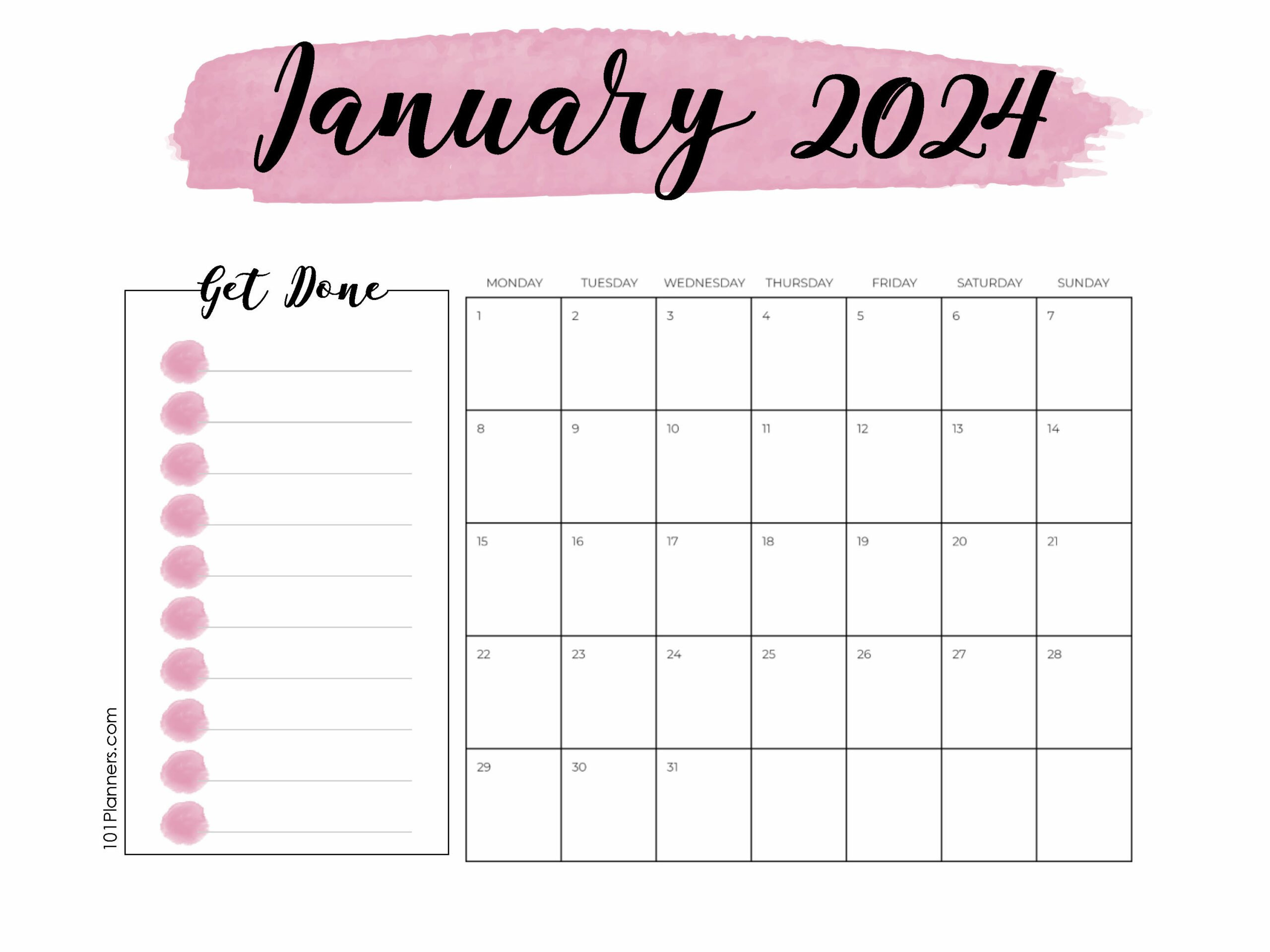 Free Printable January 2025 Calendar | Customize Online | Calendário Janeiro 2025 Informational