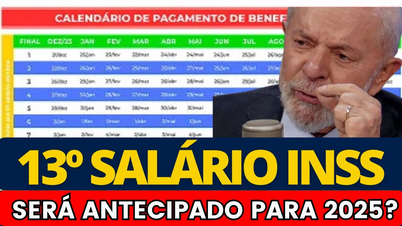 Governo Vai Antecipar 13º Salário Dos Aposentados Em 2025? Inss Emite Comunicado | 13 Salario Aposentados 2025 Calendário