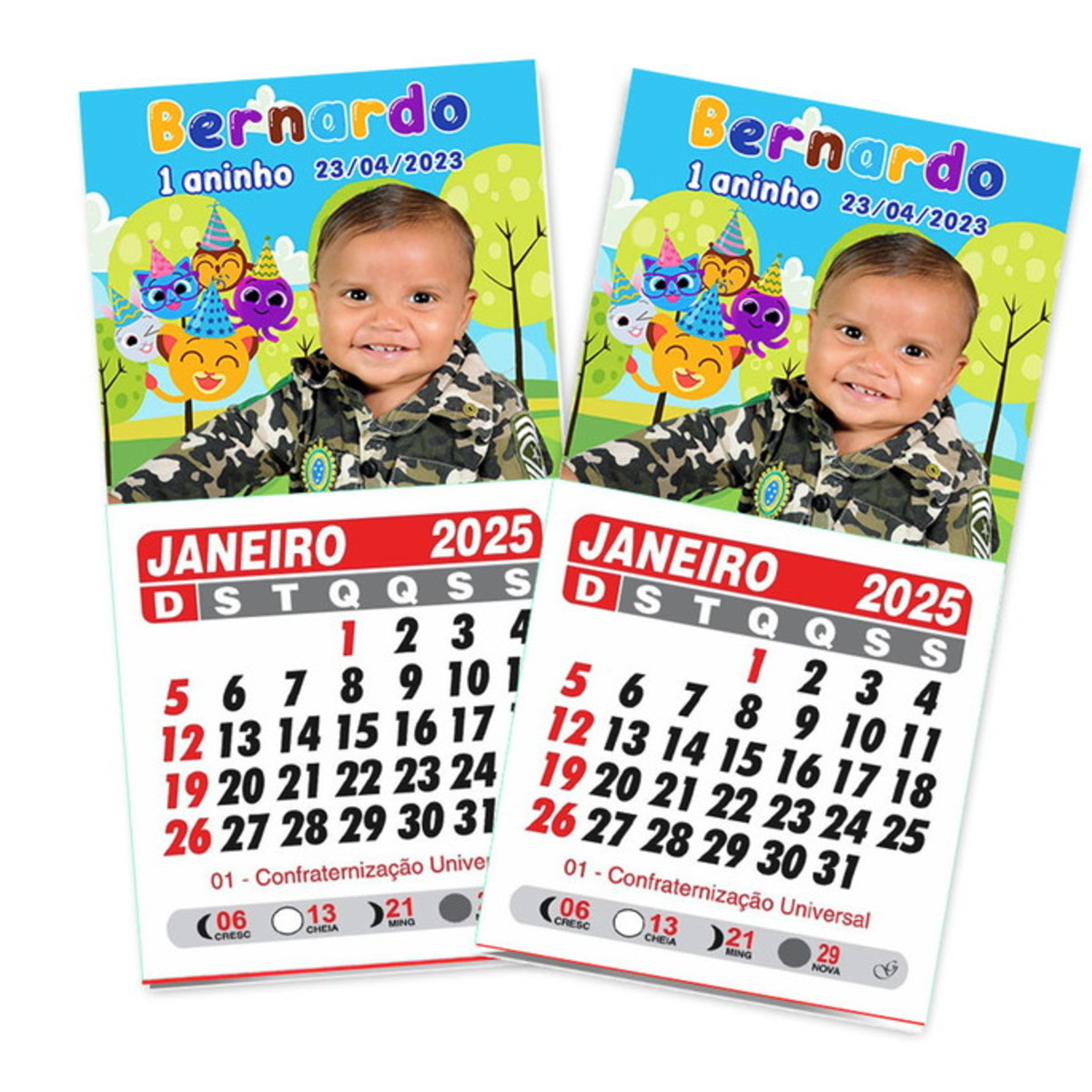 Mini Calendário 2025 Personalizado | Elo7 Produtos Especiais | Mini Calendário 2025 Personalizado