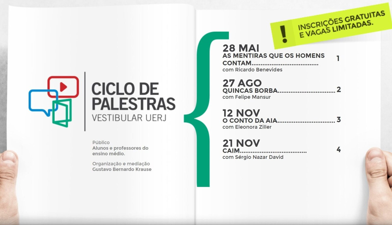 Uerj Publica As Datas Dos Ciclo De Palestras Do Vestibular | Uerj Calendário Vestibular 2025