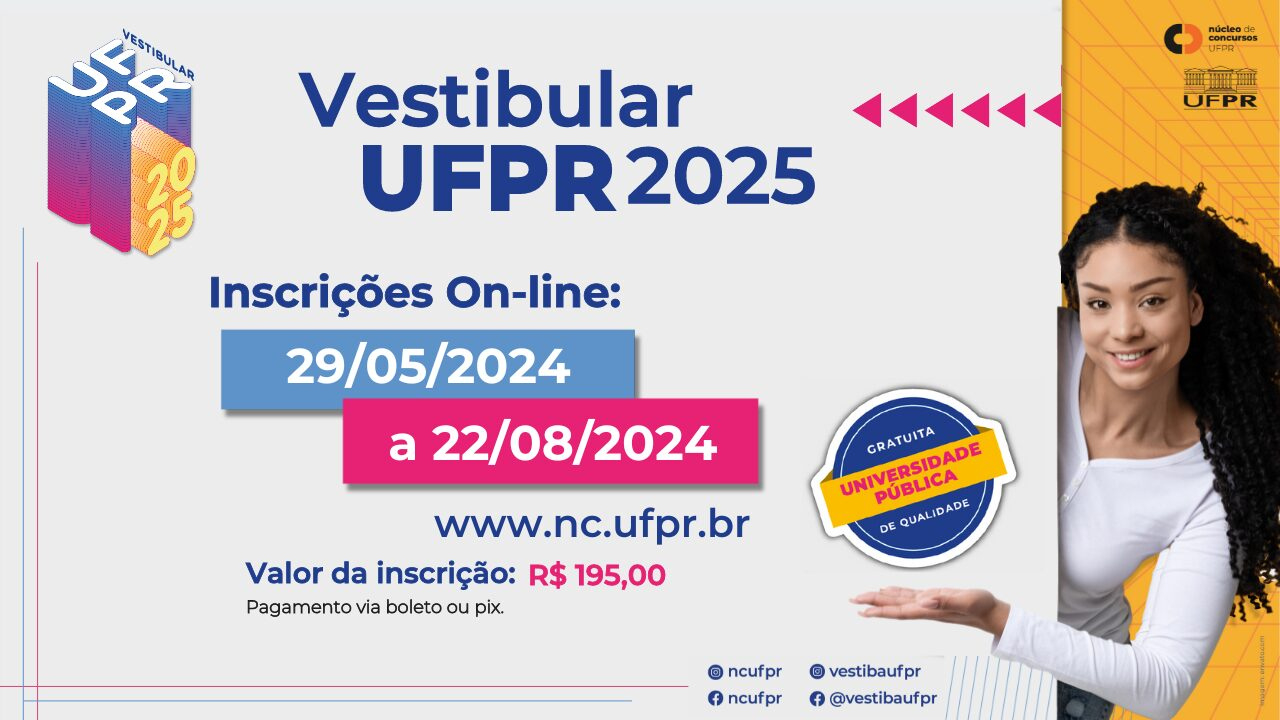 Ufpr Abre Inscrições Para O Vestibular 2025, Com 5.278 Vagas Em | Calendário Vestibular Ufpr 2025