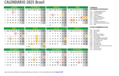 Calendário 2025 Com Feriados – Todos Os Estados | Calendário de Fevereiro 2025 Com Feriados