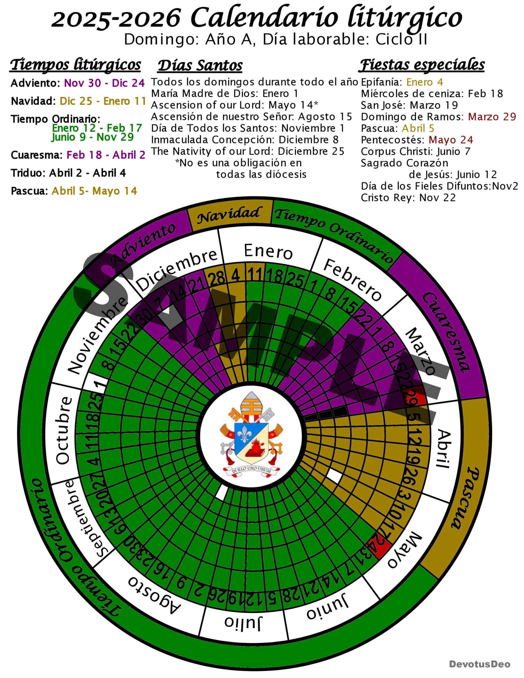2026 Calenderio Litúrgico | Unverwechselbar | Cat Lica | Calendario Liturgico De 2026