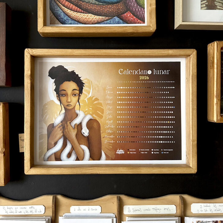 Calendario lunar marco 2026