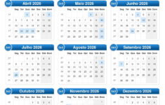 Calendário 2026 | Calendario feriados 2026 Rio de Janeiro