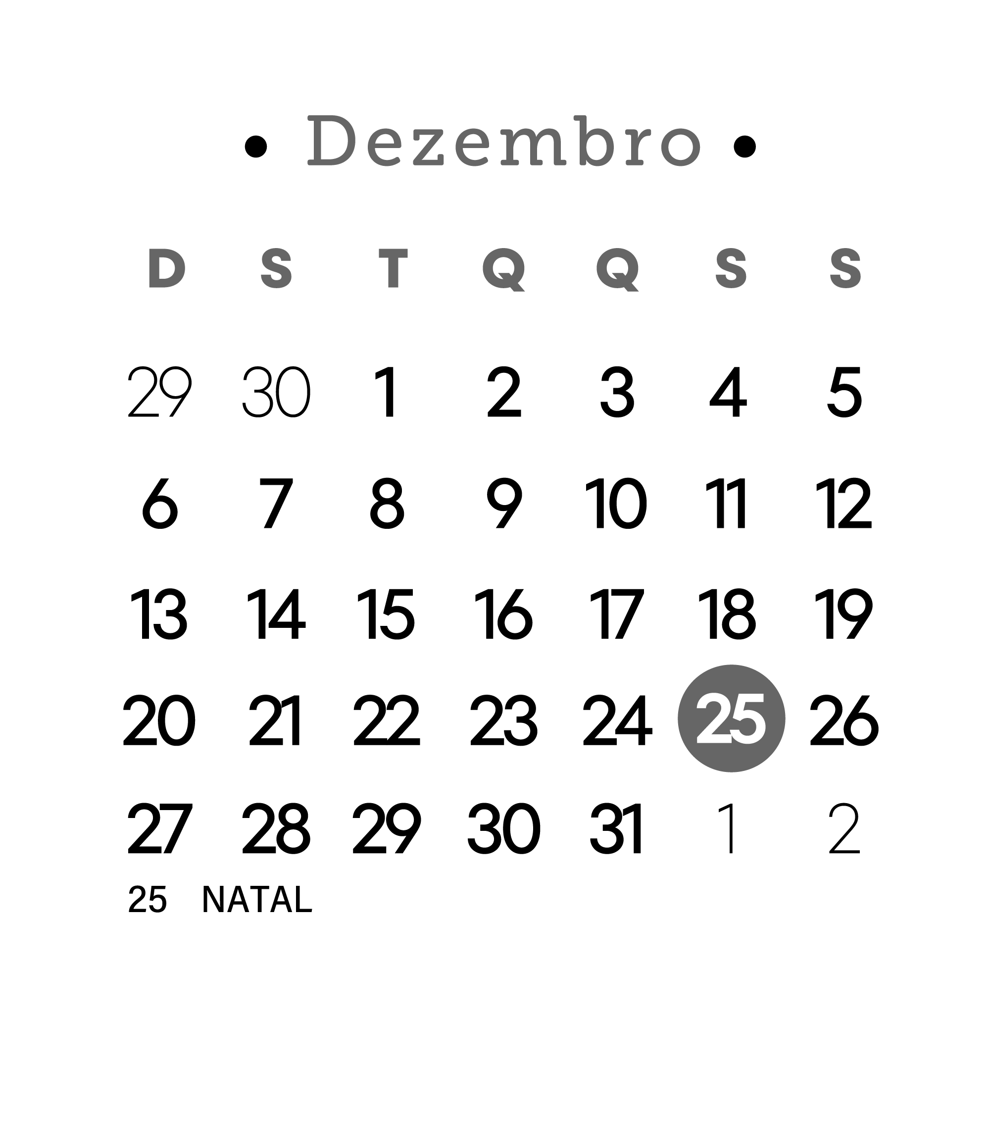 Calendario 2026 Dezembro - Fazendo A Nossa Festa | Calendario dezembro 2026 janeiro