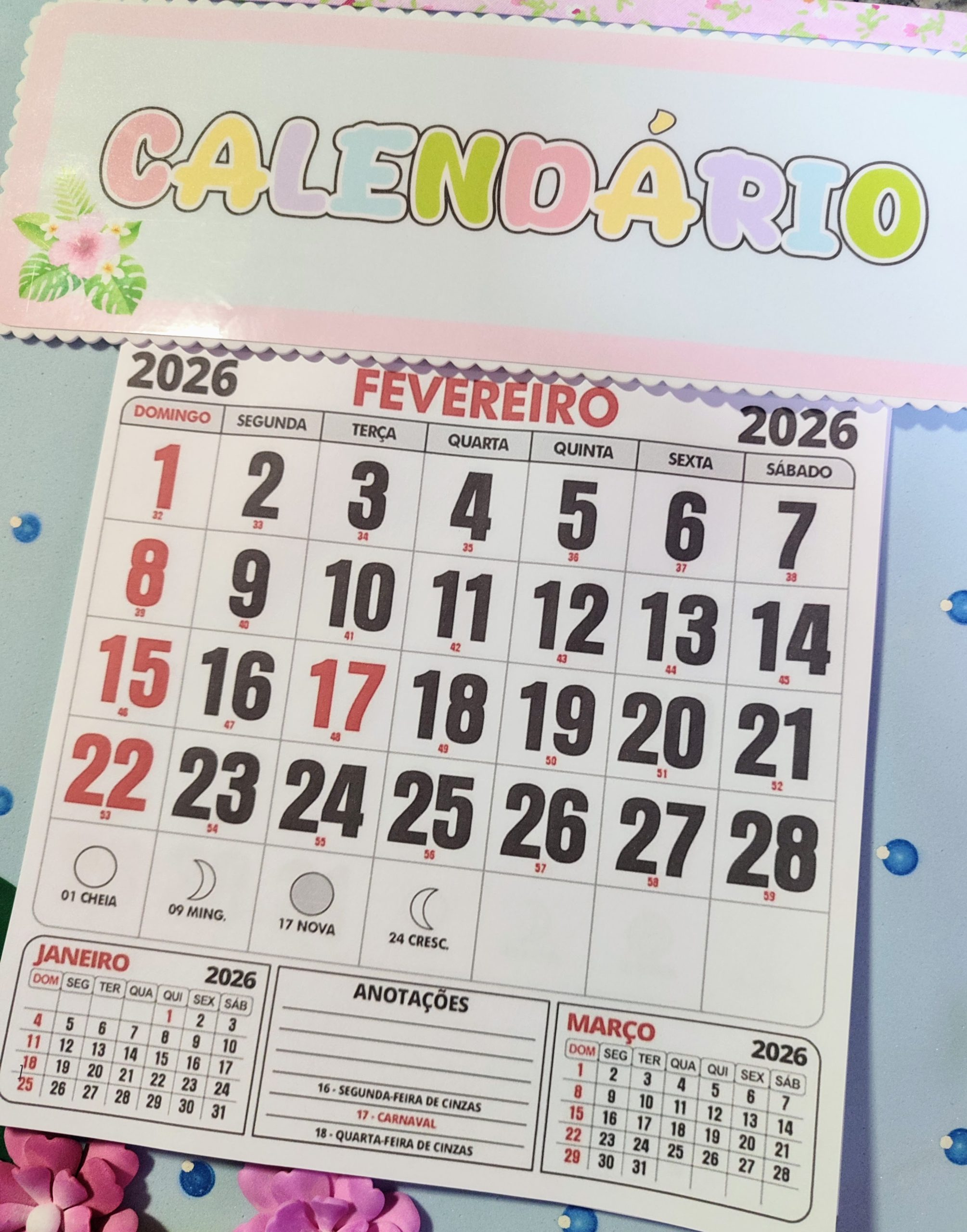 Calendário 2026 Mês A Mês – Arquivo – Cleo Moretti – Dona Maricota | Calendario 2026 mes a mes