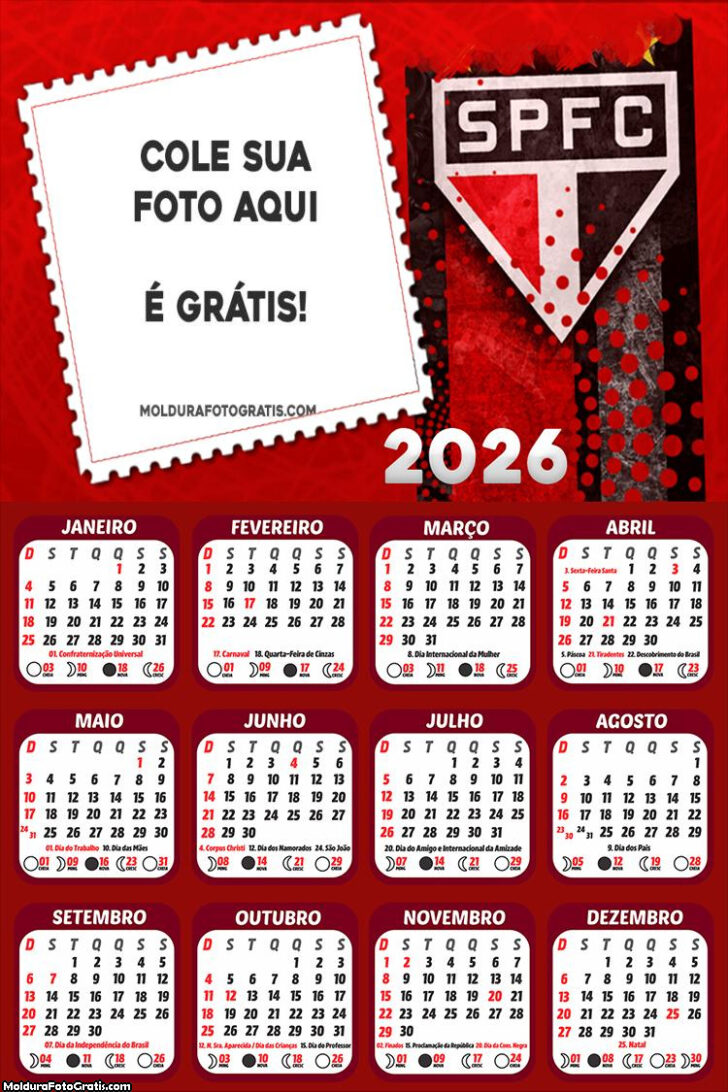 Calendario São Paulo 2026