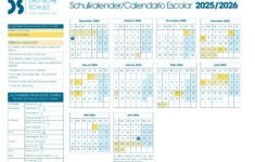 Calendario Escolar 2025/2026 Deutsche Schule San Sebastián | Calendário Pedagogico de 2025