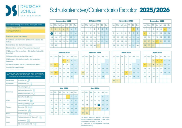 Calendário Pedagogico de 2025 Calendário Pedagogico de 2025