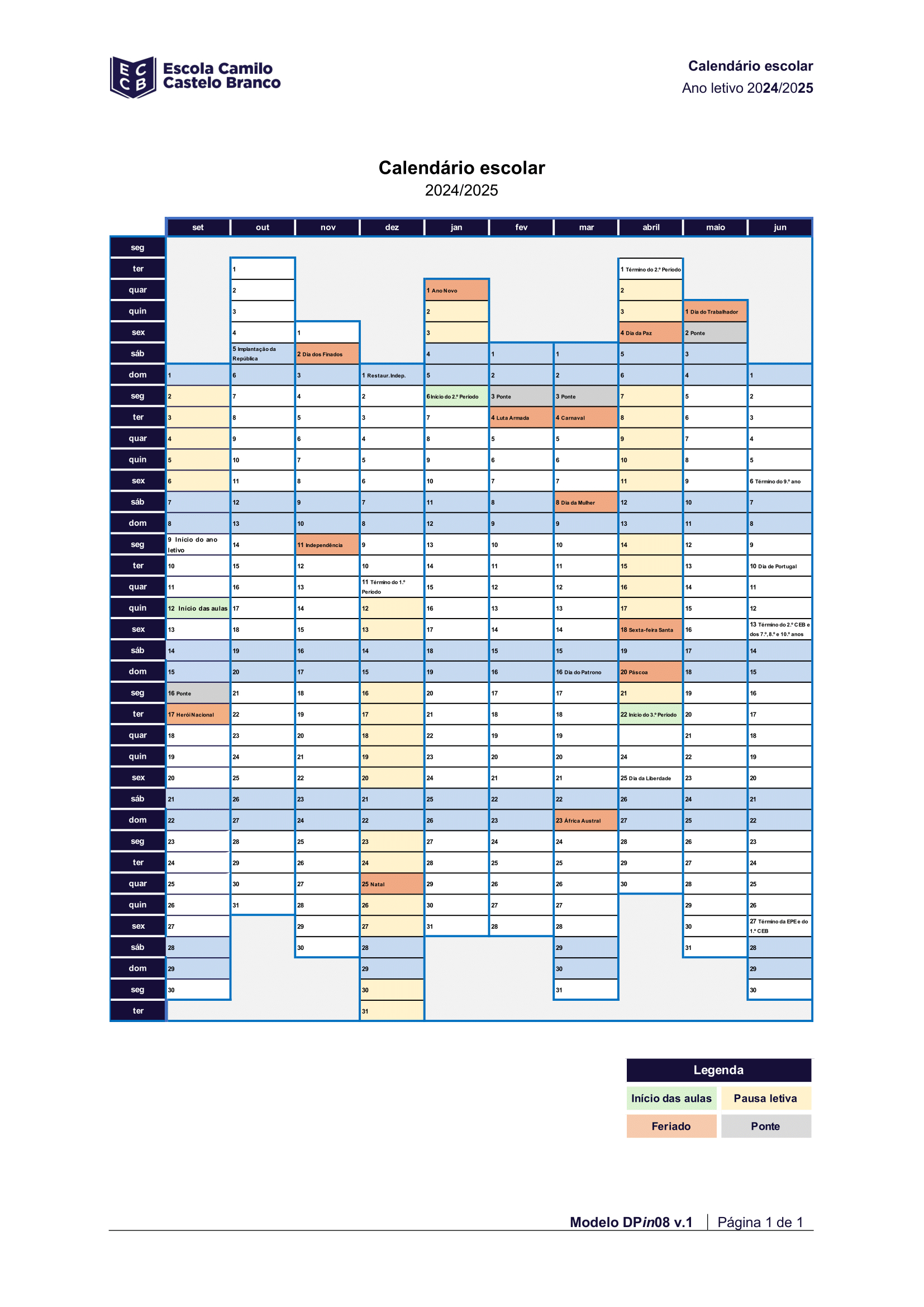 Calendário Escolar 2026 Mg - Fortedu | Calendario escolar Parana 2026