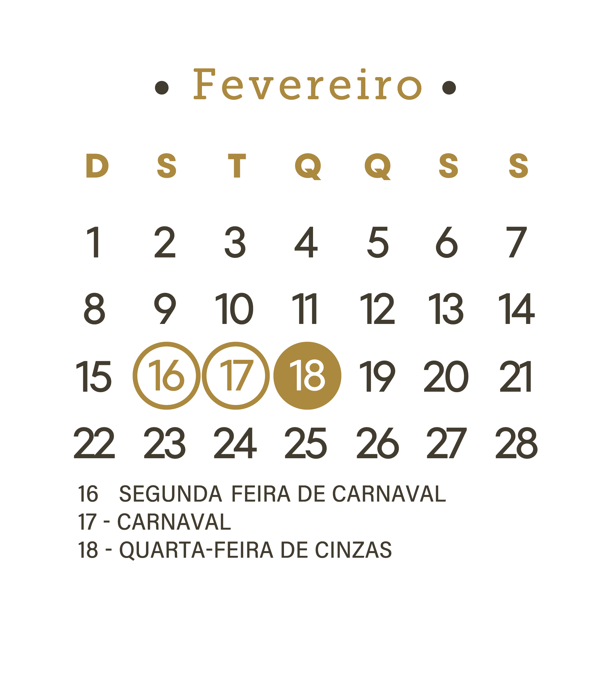 Calendario Fevereiro 2026 - Fazendo A Nossa Festa | 5 De Fevereiro De 2026 Calendario