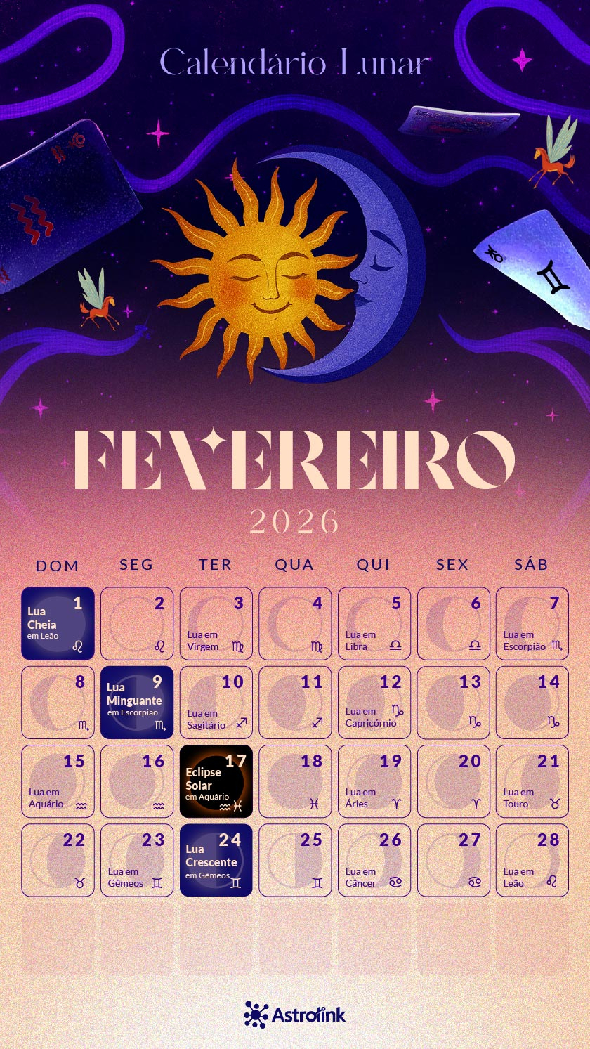 Calendário Lunar 2026: Seu Guia Para Planejar E Transformar O Ano | Calendario de fevereiro de 2026 com fases da lua