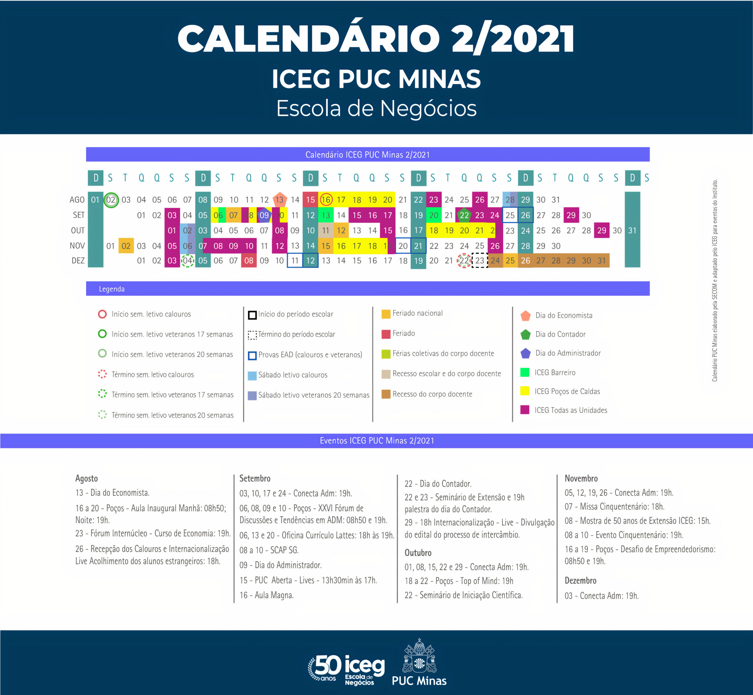 Iceg News Calendário Iceg Puc Minas | Calendario Puc Minas 2026