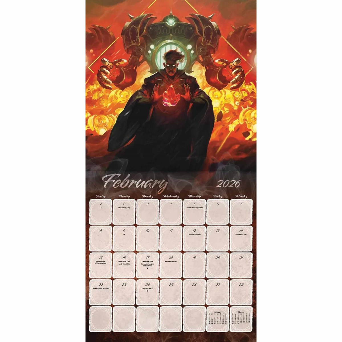 Magic The Gathering Calendar 2026 | Calendario Magic Tcg 2026