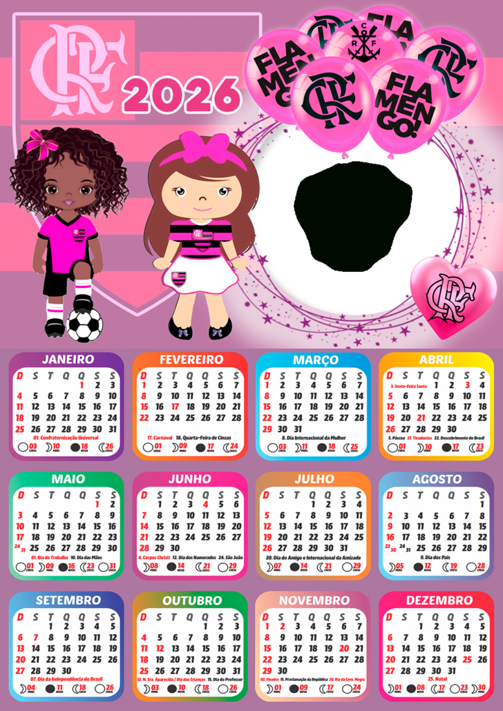 Calendario do Flamengo 2026 Calendario do Flamengo 2026