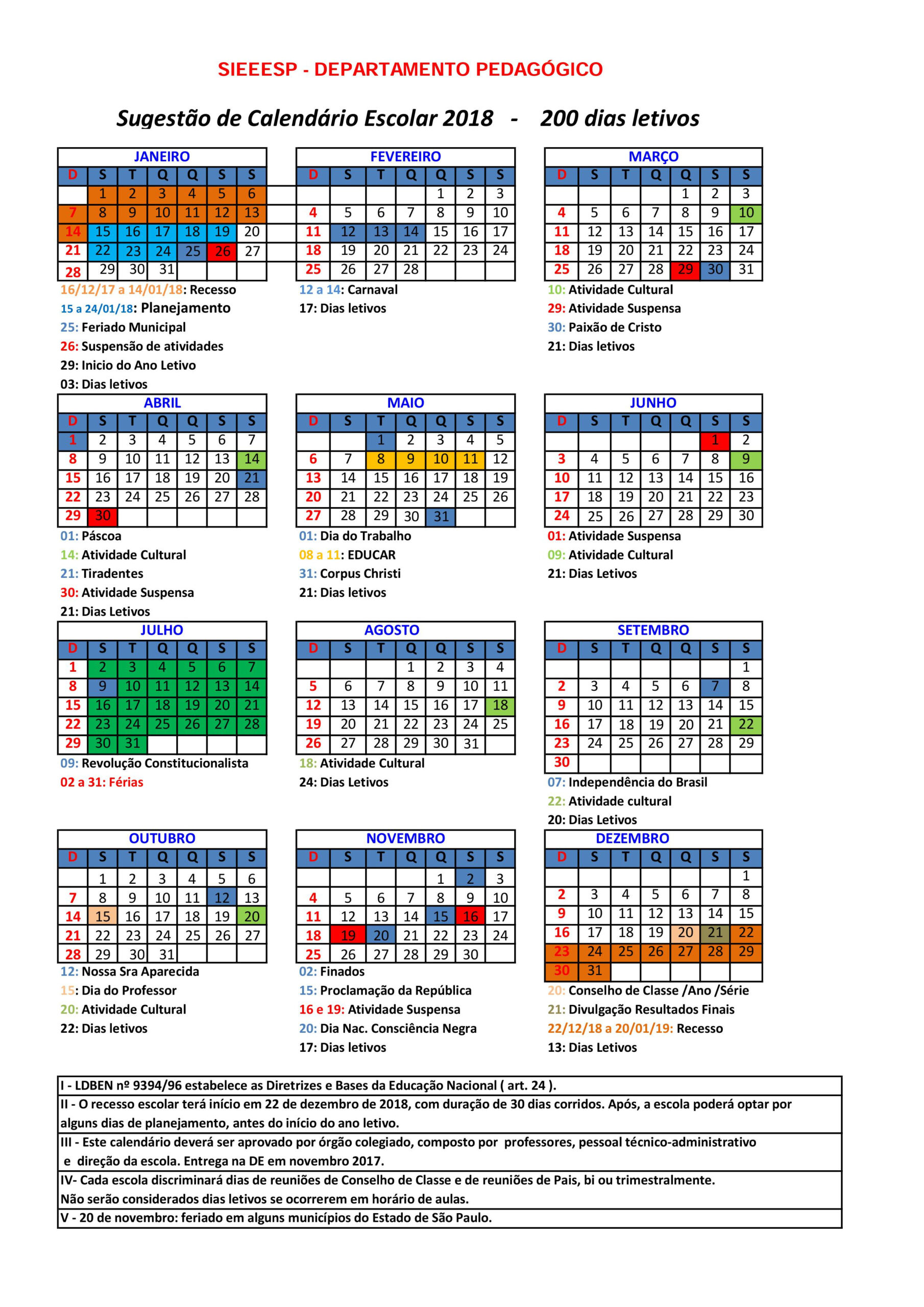 Sieeesp - Sindicato Dos Estabelecimentos De Ensino No Estado De | Calendario escolar 2026 Estado de São Paulo
